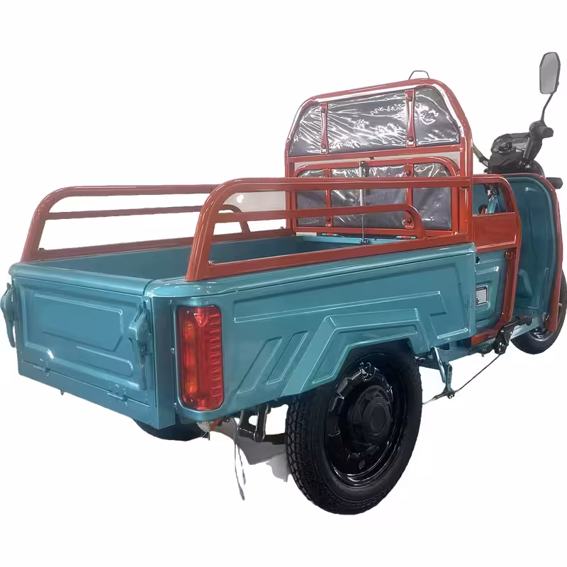 800W Three-Wheel Electric Cargo Tricycle for Passenger and Utility Use