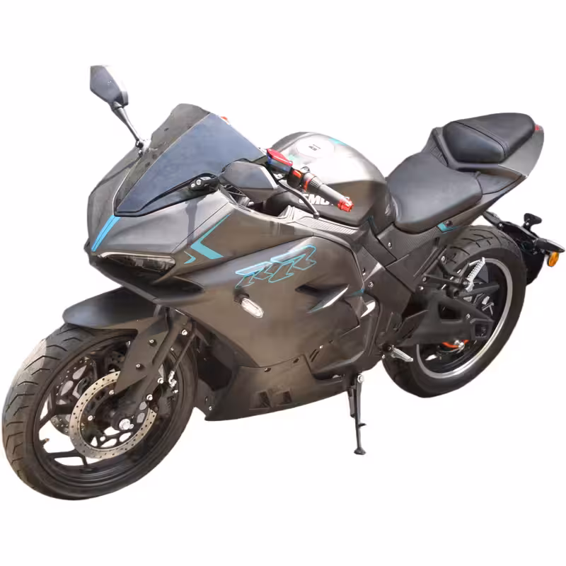 3000W 72V120AH Lithium Battery High Speed 100km/h Electric Racing Motorcycle