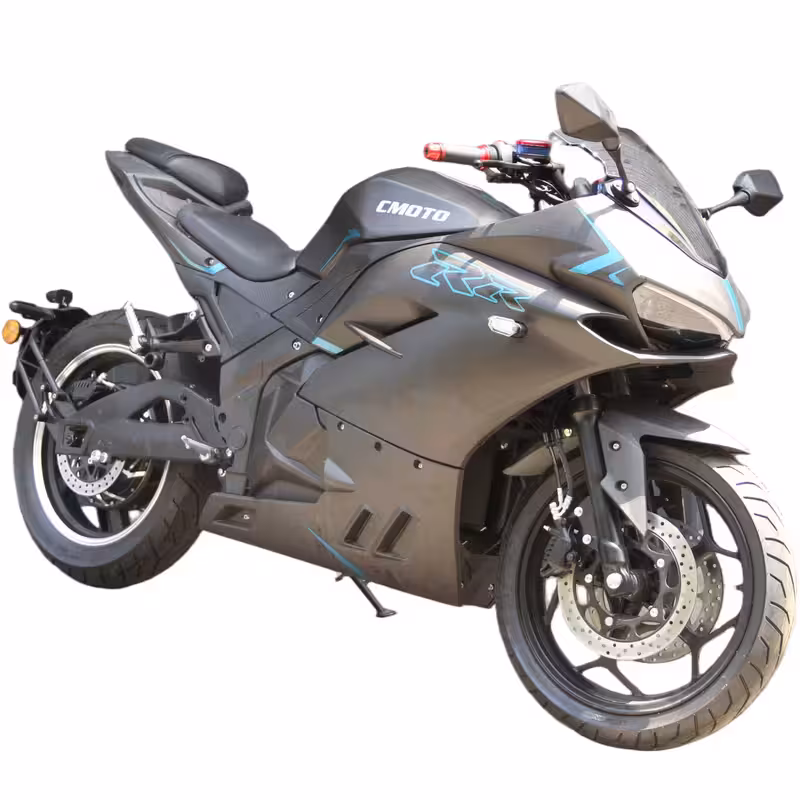 3000W 72V120AH Lithium Battery High Speed 100km/h Electric Racing Motorcycle