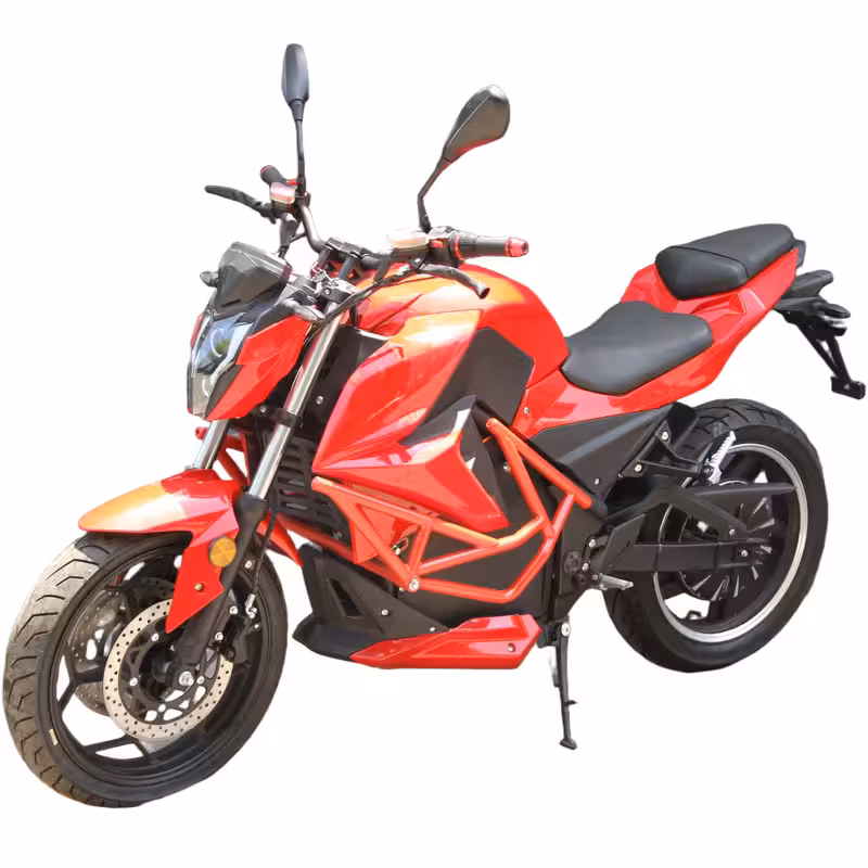 3000W 72V120AH Lithium Battery Electric Sports Racing Motorcycle