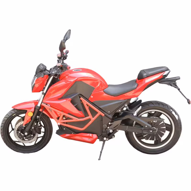 3000W 72V120AH Lithium Battery Electric Sports Racing Motorcycle