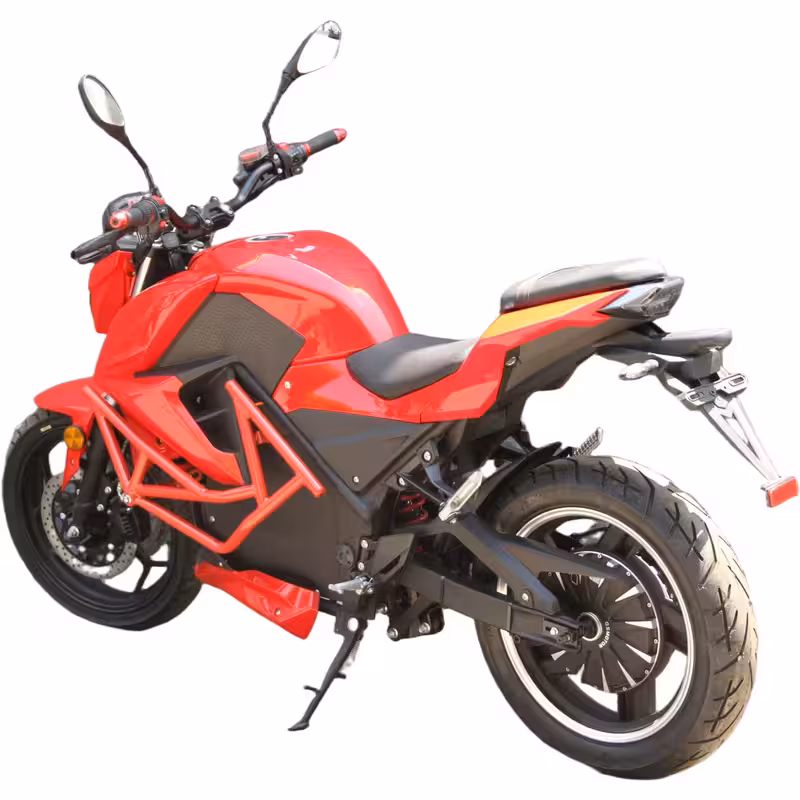 3000W 72V120AH Lithium Battery Electric Sports Racing Motorcycle
