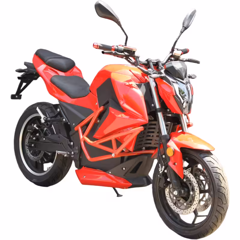 3000W 72V120AH Lithium Battery Electric Sports Racing Motorcycle