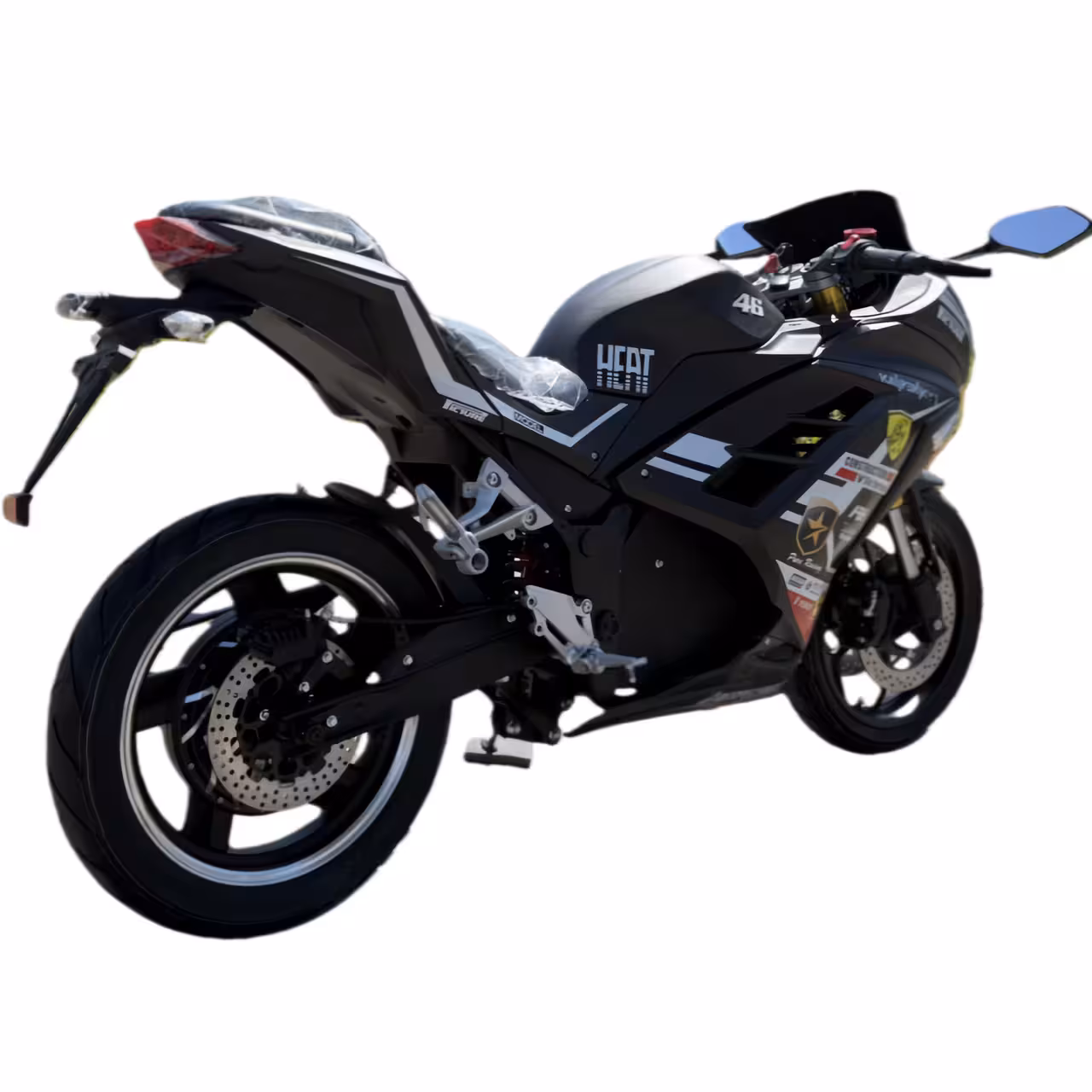 3000W 72V120AH Lithium Battery High Speed 100km/h Electric Racing Motorcycle