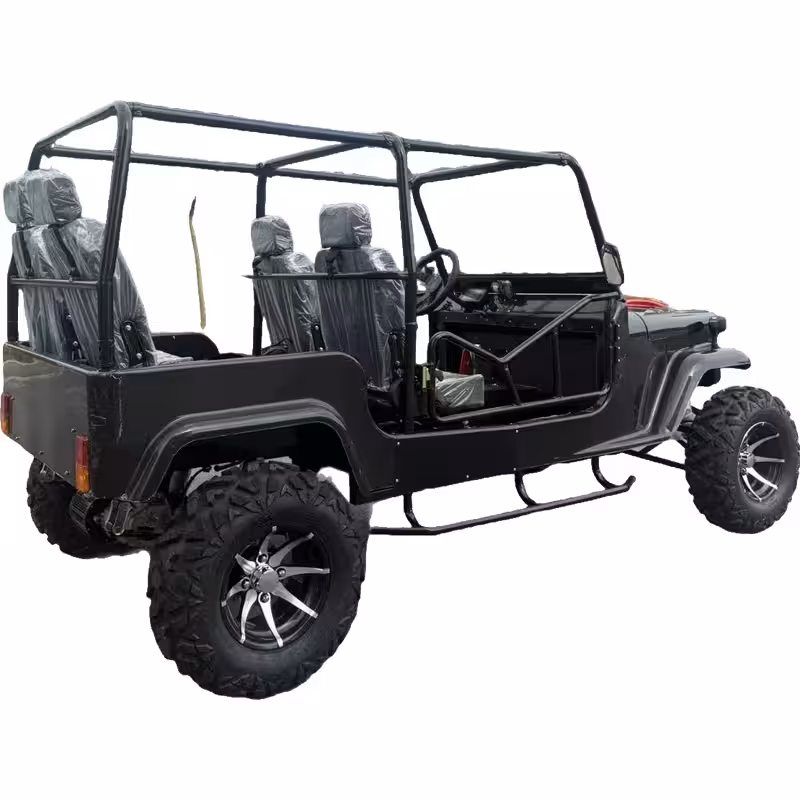 3000W 60V52AH 4 Seats Electric Go Kart Quad Jeep Sightseeing Buggy