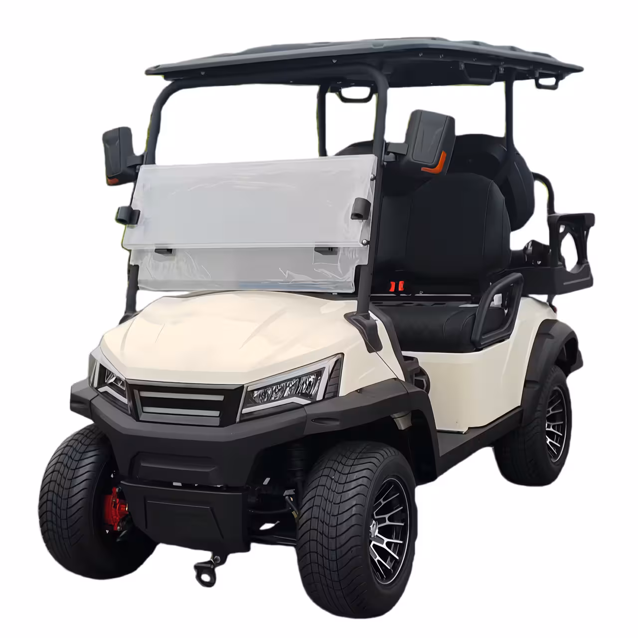 5kW/7.5kW Electric 4-Wheel Utility Cart Adult 4-Person Heavy Duty 320kg Load 70-90km Range Strong Torque