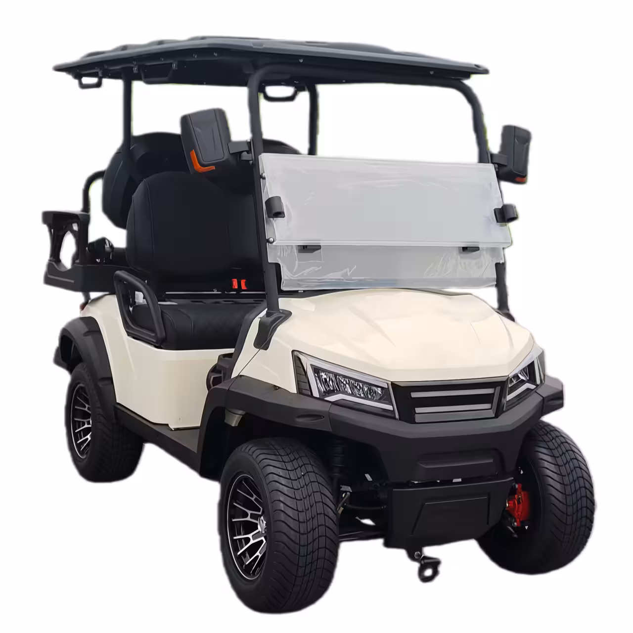 5kW/7.5kW Electric 4-Wheel Utility Cart Adult 4-Person Heavy Duty 320kg Load 70-90km Range Strong Torque