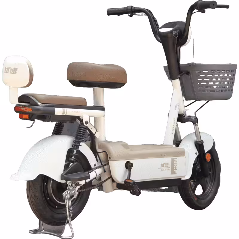 350W 48V12Ah E-Bike 40-55km Reliable Mileage 8-12° Hill-Climbing Capacity Front Rear Drum Brakes