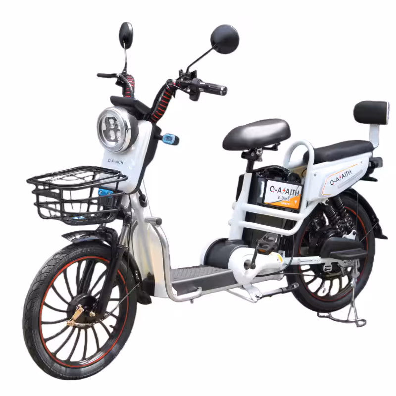500W 48V12Ah City Electric Bicycle Range of 40-55 Kilometers Climbing Angle of 12-15° Drum Brakes