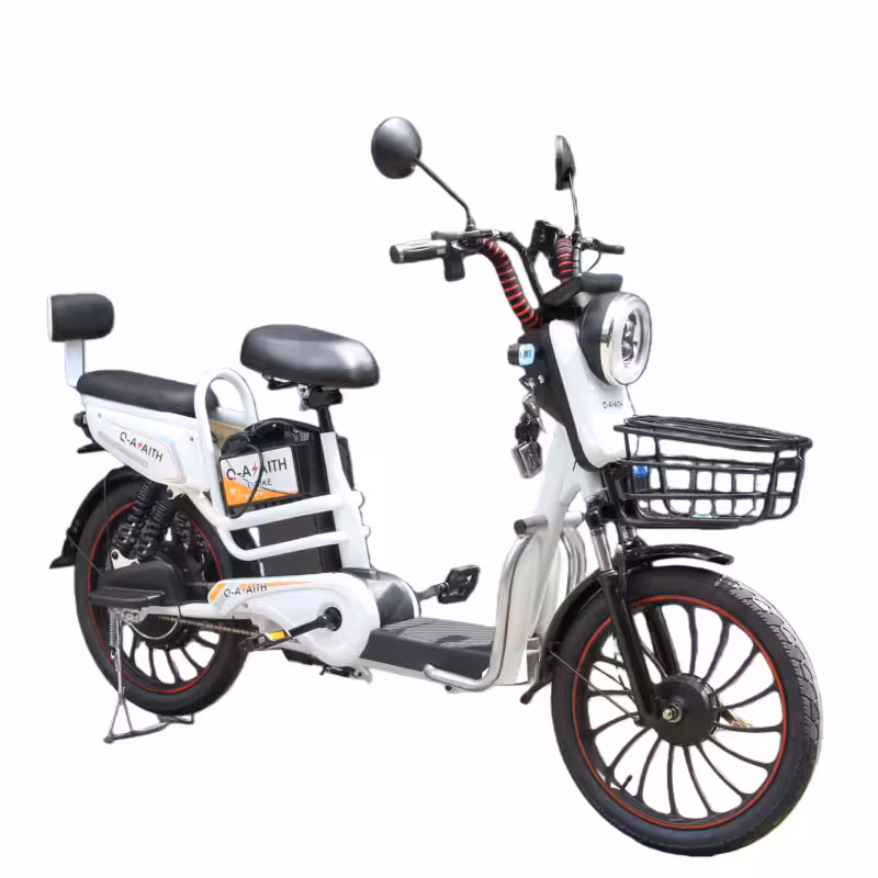 500W 48V12Ah City Electric Bicycle Range of 40-55 Kilometers Climbing Angle of 12-15° Drum Brakes