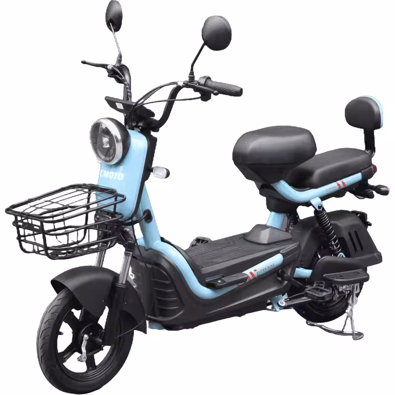 350W 48V20Ah Lead-Acid Battery Electric Motorcycle 55-65km Range 12-15° Climbing Capacity