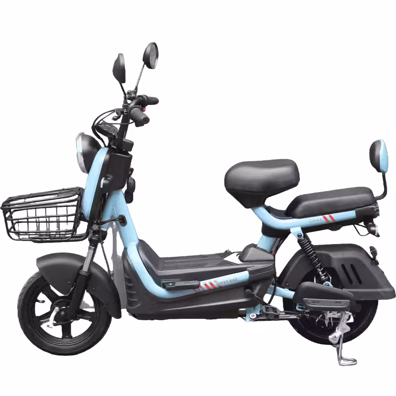 350W 48V20Ah Lead-Acid Battery Electric Motorcycle 55-65km Range 12-15° Climbing Capacity