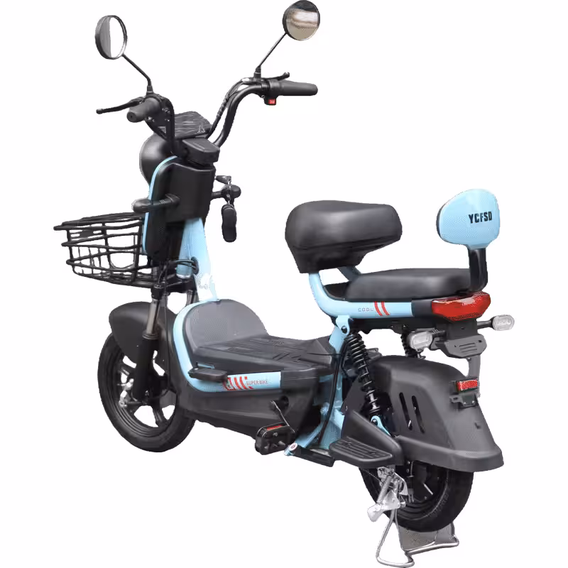 350W 48V20Ah Lead-Acid Battery Electric Motorcycle 55-65km Range 12-15° Climbing Capacity