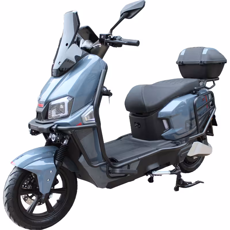 1500W 72V20Ah Electric Battery 90/90-12 Tire Scooter Moped Luxury Fashion