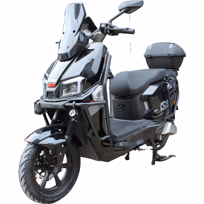 1500W 72V20Ah Electric Battery 90/90-12 Tire Scooter Moped Luxury Fashion