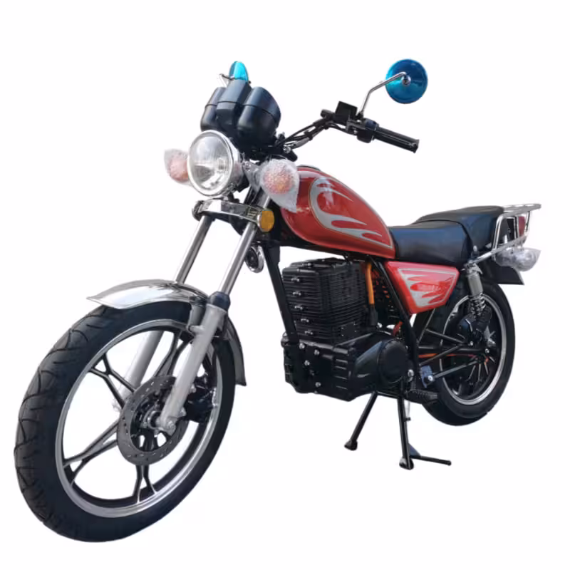 3000W Electric Racing Motorcycle with 72V25Ah Battery and Dual Disc Brakes