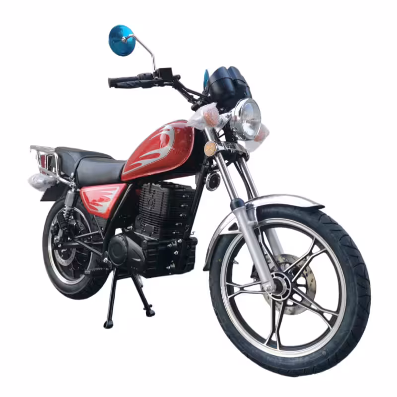 3000W Electric Racing Motorcycle with 72V25Ah Battery and Dual Disc Brakes