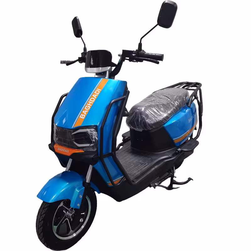 1000W 60V/72V20Ah Electric Motorcycle 60-70km Long-Range 15-20° All-Terrain Climbing Dual Disc Brakes