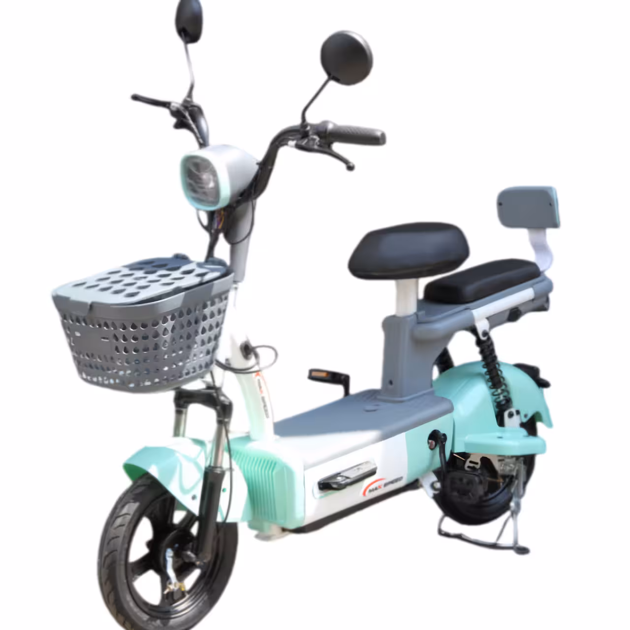 350W 48V12Ah Lead-Acid Battery Electric Motorcycle 40-55km Range 8-12° Climbing Capacity