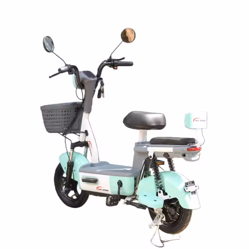 350W 48V12Ah Lead-Acid Battery Electric Motorcycle 40-55km Range 8-12° Climbing Capacity