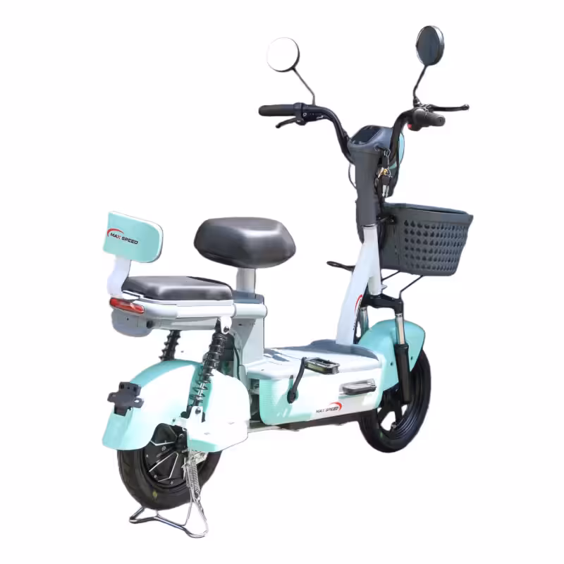 350W 48V12Ah Lead-Acid Battery Electric Motorcycle 40-55km Range 8-12° Climbing Capacity