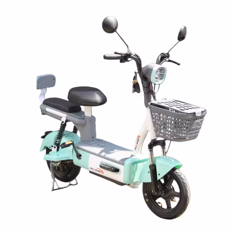 350W 48V12Ah Lead-Acid Battery Electric Motorcycle 40-55km Range 8-12° Climbing Capacity