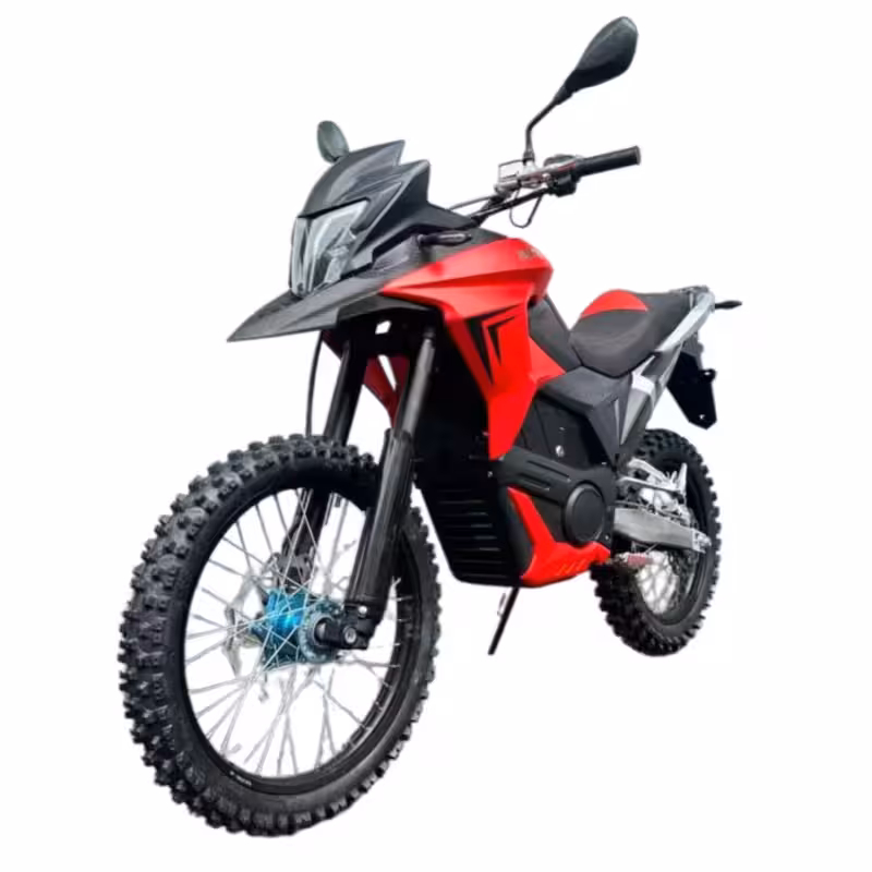 3000W Electric Motorcycle with 72V50Ah Battery and 110km/h Top Speed