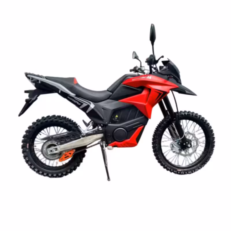 3000W Electric Motorcycle with 72V50Ah Battery and 110km/h Top Speed