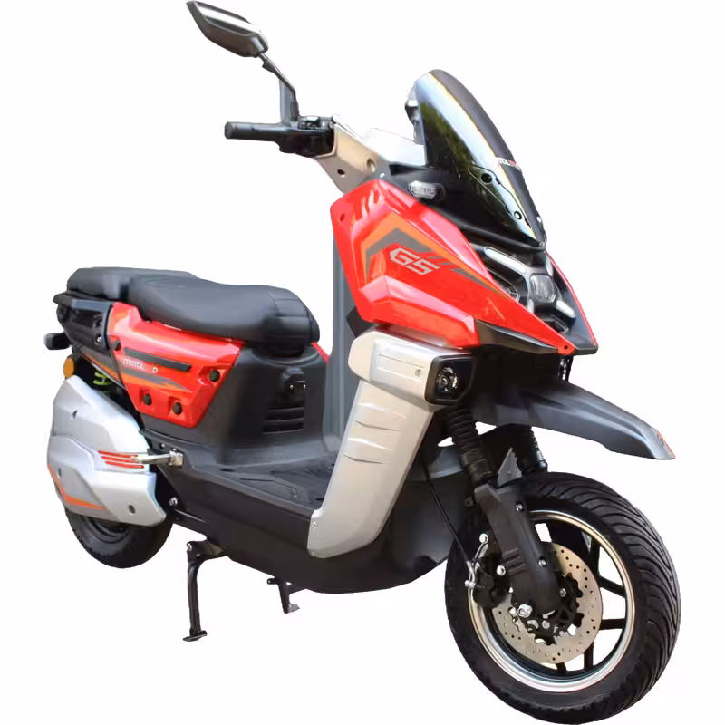 3000W 72V32Ah Electric Scooter Adult Lightweight Dual Disc Brakes Wide Tire Footrest