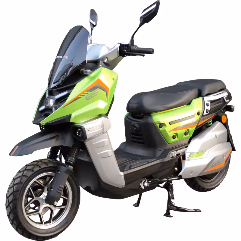 3000W 72V32Ah Electric Scooter Adult Lightweight Dual Disc Brakes Wide Tire Footrest