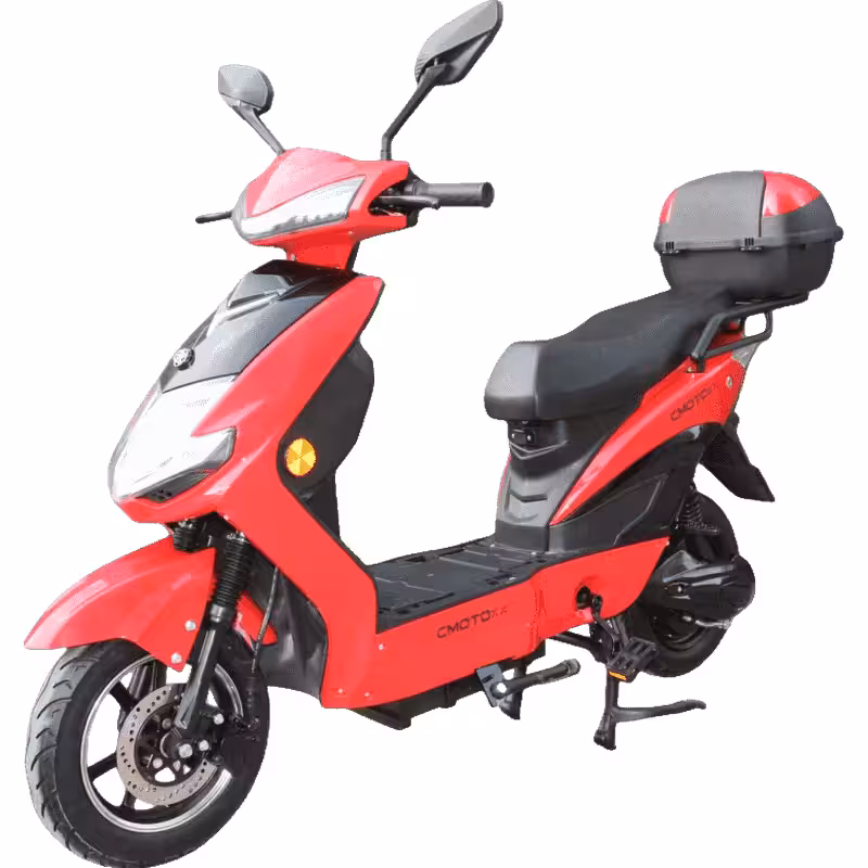 1000W 60V20Ah 2 Wheel With Footrest Lightweight Electric Motorcycle Scooter Moped