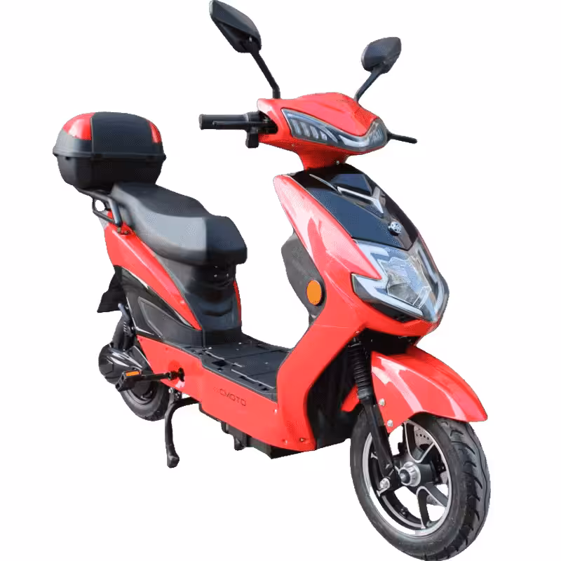 1000W 60V20Ah 2 Wheel With Footrest Lightweight Electric Motorcycle Scooter Moped