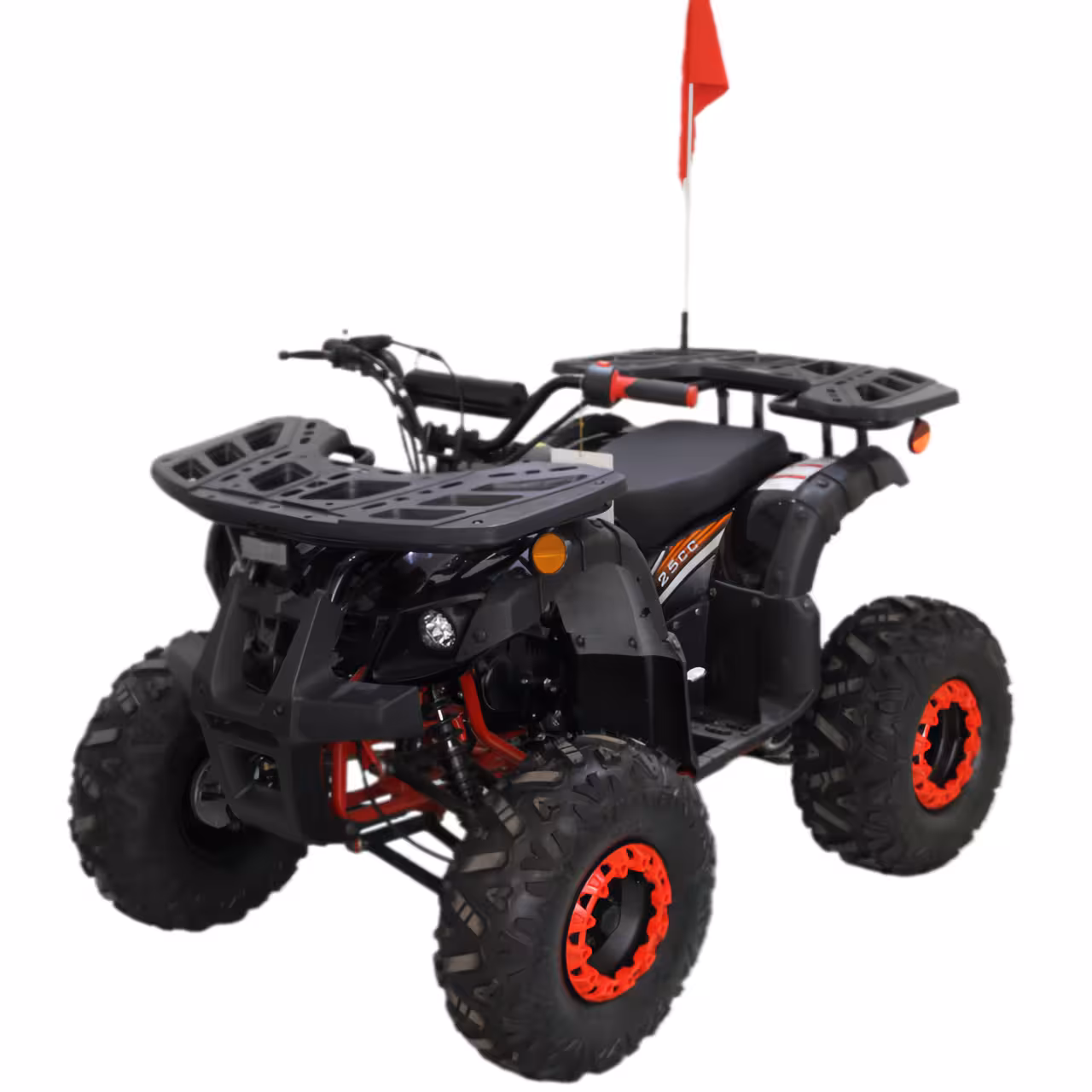 125cc Gasoline ATV Front Drum Rear Disc Brakes 60km/h Max Speed 2.2L Fuel Tank