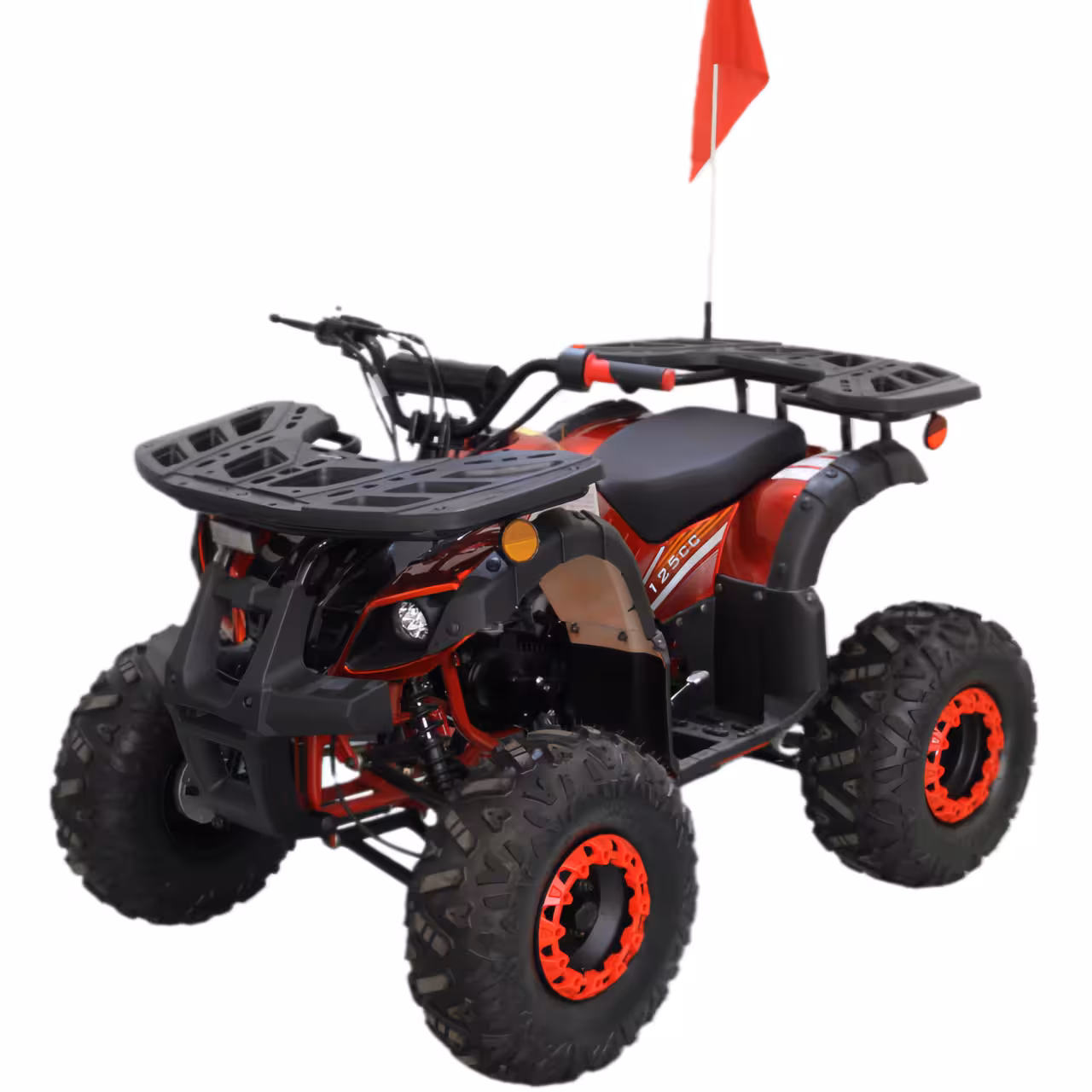 125cc Gasoline ATV Front Drum Rear Disc Brakes 60km/h Max Speed 2.2L Fuel Tank