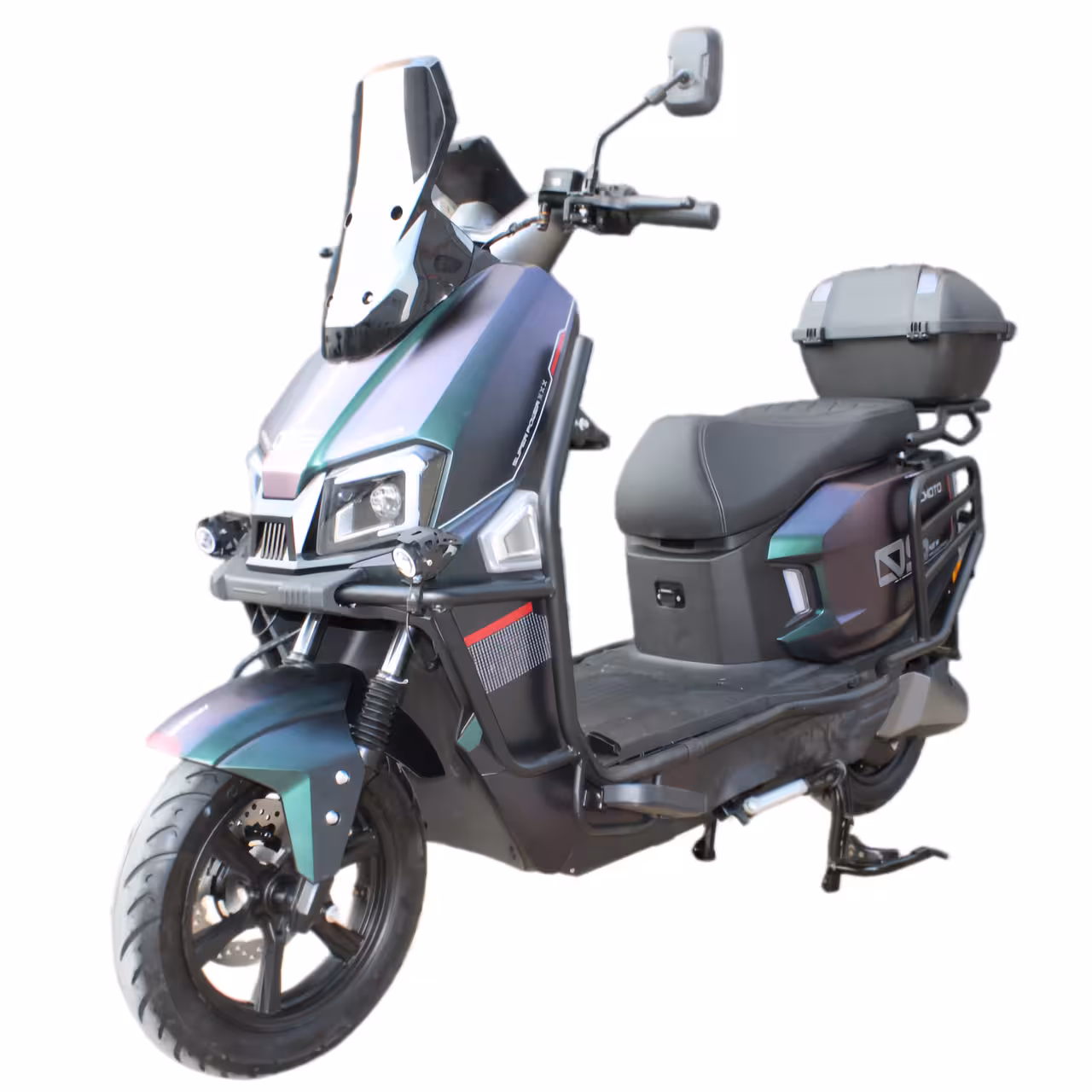 1500W 72V20Ah Electric Battery 90/90-12 Tire Scooter Moped Luxury Fashion